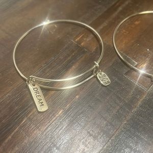 Adjustable silver charm bracelets